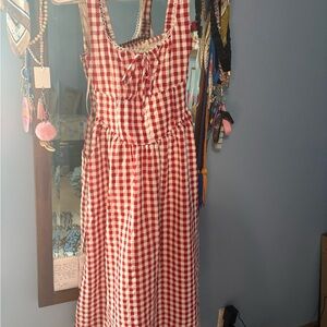 jessica simpson red gingham dress Jessica Simpson | Dresses | Nwt Jessica Simpson Red And Black Plaid Maxi  Dress Size Medium
